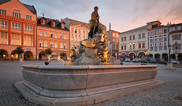 Centrum Trutnova Krakonošovo náměstí v Trutnově
