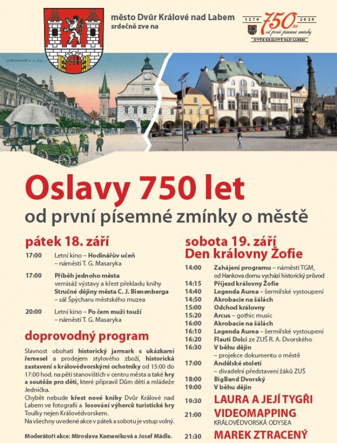 750 let Dvora Králové nad Labem Oslavte 750 let Dvora Králové